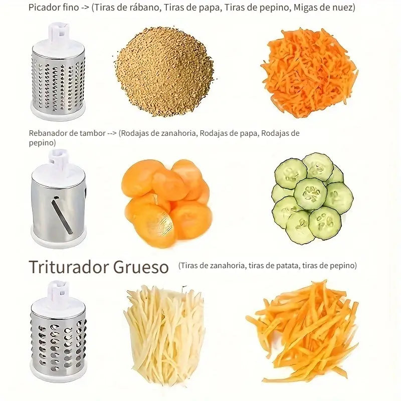Rallador verduras giratorio